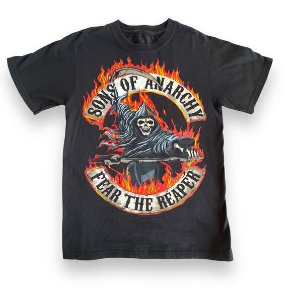 Sons of Anarchy “Fear the Reaper” black T-shirt Authentic 00s TV Show Tee Small - Picture 1 of 11